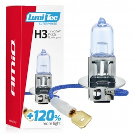 Halogénová žiarovka H3 12V 55W LumiTec SuperWhite +120%