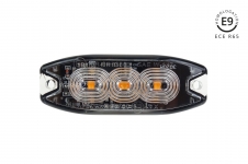 Výstražné osvetlenie oranžové 3x3W LED R65 R10 12/24V ...