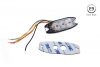 Výstražné osvetlenie oranžové 3x3W LED R65 R10 12/24V IP67