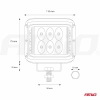 Pracovné LED svetlo 12 LED (2 funkcie)- AWL08