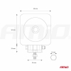 Pracovné LED svetlo AWL18 1LED HP SPOT 9-36V