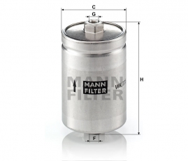 MANN FILTER Palivový filter WK 725