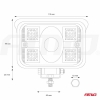 Pracovné LED svetlo AWL32 17 LED COMBO 9-36V