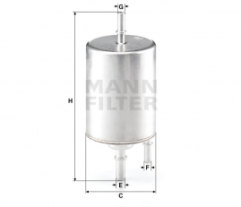 MANN FILTER Palivový filter WK 720/4