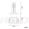 LED žiarovky hlavného svietenia H1 COB 4Side AMiO