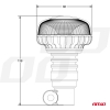 Výstražný maják W21pl tyčový Flexi R65 R10 18LED 12 / 24V IP56