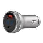 USB nabíjačka s voltmetrom 38W PCH PRO-06 USB+USB-C ...