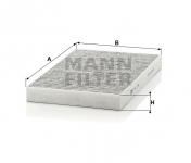 MANN FILTER Kabínový filter CUK 3192