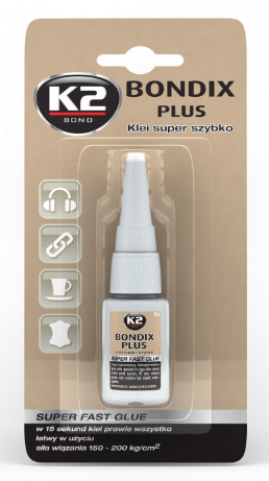 K2 BONDIX PLUS 10g sekundové lepidlo