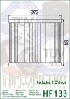 Olejový filter HIFLOFILTRO HF133