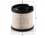 MANN FILTER Palivový filter PU 922 x