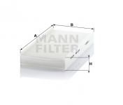 MANN FILTER Kabínový filter CU 3847