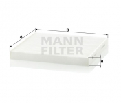 MANN FILTER Kabínový filter CU 2544