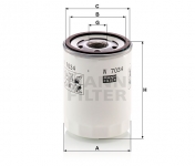 MANN FILTER Olejový filter W 7034