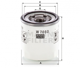 MANN FILTER Olejový filter W 7050