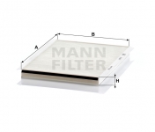 MANN FILTER Kabínový filter CU 2839