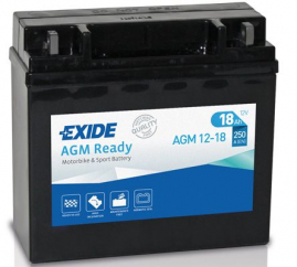 Exide Bike AGM Ready 12V 18AH 250A AGM12-18