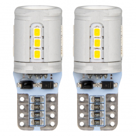 LED žiarovky CANBUS T10e W5W 15x2016 SMD White 12V/24V AMIO-03723