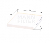 MANN FILTER Kabínový filter CU 24 013