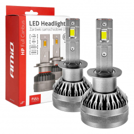 LED žiarovky hlavného svietenia LED AMiO HP Full Canbus H1 12V 24v 6500k AMIO-03671