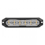 Výstražné osvetlenie oranžové 6x3W LED R65 R10 12/24V ...