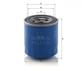 MANN FILTER Olejový filter W 8017