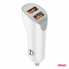 Nabíjačka do auta 2x USB-A 2.1A 12/24V AMiO-03874