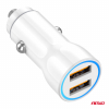 Nabíjačka do auta 2xUSB-A 20W 12/24V AMiO-03879