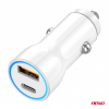 Nabíjačka do auta USB-A + USB-C 20W 12/24V AMiO-03881