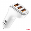 Nabíjačka do auta 3x USB-A 3.1A 12/24V AMiO-03885