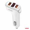 Nabíjačka do auta 2x USB-A + tester napätia akumulátora 3.1A 12/24V AMiO-03887