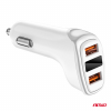 Nabíjačka do auta 2x USB-A + tester napätia akumulátora 3.1A 12/24V AMiO-03887