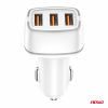 Nabíjačka do auta 2x USB-A + USB-C 32W 12/24V AMiO-03890