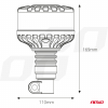 LED výstražné svetlo kohúta W28P 12V 24V AMIO-04104