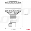 LED výstražné svetlo kohúta W28P 12V 24V AMIO-04107