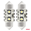 LED žiarovky CANBUS 12SMD Festoon C5W 3838 31mm White 12/24V AMIO-04247