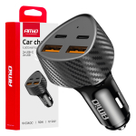 Cargador de coche 50W 2xUSB-A + 2xUSB-C AMIO-04284