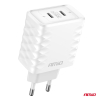 Nástenná nabíjačka Quick Charger 35W 2xUSB-C AMIO-04288