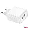 Nástenná nabíjačka Quick Charger 35W 2xUSB-C AMIO-04288