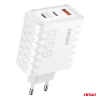 Sieťová nabíjačka Quick Charge 65W USB-A + 2xUSB-C AMiO-04289