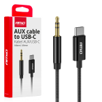 Kábel USB-C TO TYP AUX Mini Jack 3,5mm 1m AMIO-04294