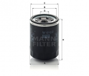 MANN FILTER Olejový filter W 610/2