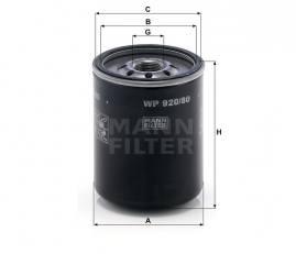 MANN FILTER Olejový filter WP 920/80