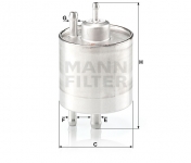 MANN FILTER Palivový filter WK 711/1