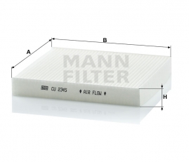 MANN FILTER Kabínový filter CU 2345