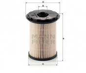 MANN FILTER Palivový filter PU 731 x