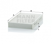 MANN FILTER Kabínový filter CU 1629