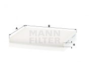 MANN FILTER Kabínový filter CU 2243