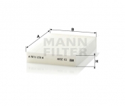 MANN FILTER Kabínový filter CU 2028