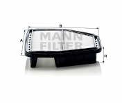 MANN FILTER Vzduchový filter C 29 008